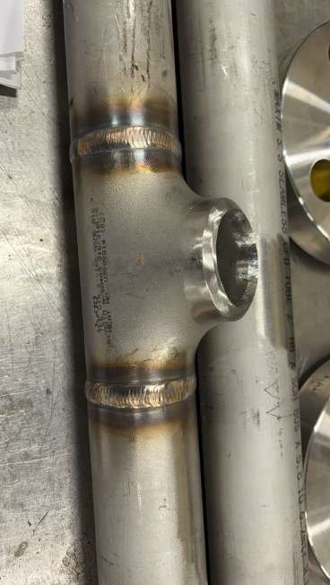 Soudure TIG inox — qualité radiographique